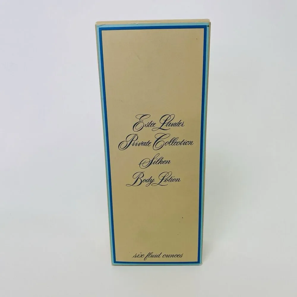Vintage Estee Lauder Private Collection Silken Body Lotions 6 fl oz PLEASE READ